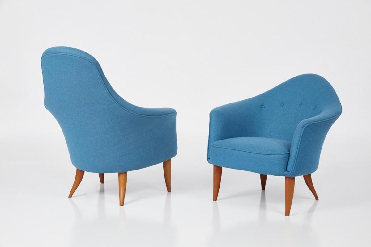 Pair of Chairs Designed by Kerstin Horlin-Holmquist 