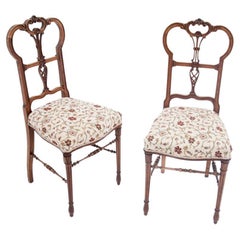 Antique A pair of chairs, late 19th century. Northern Europe.