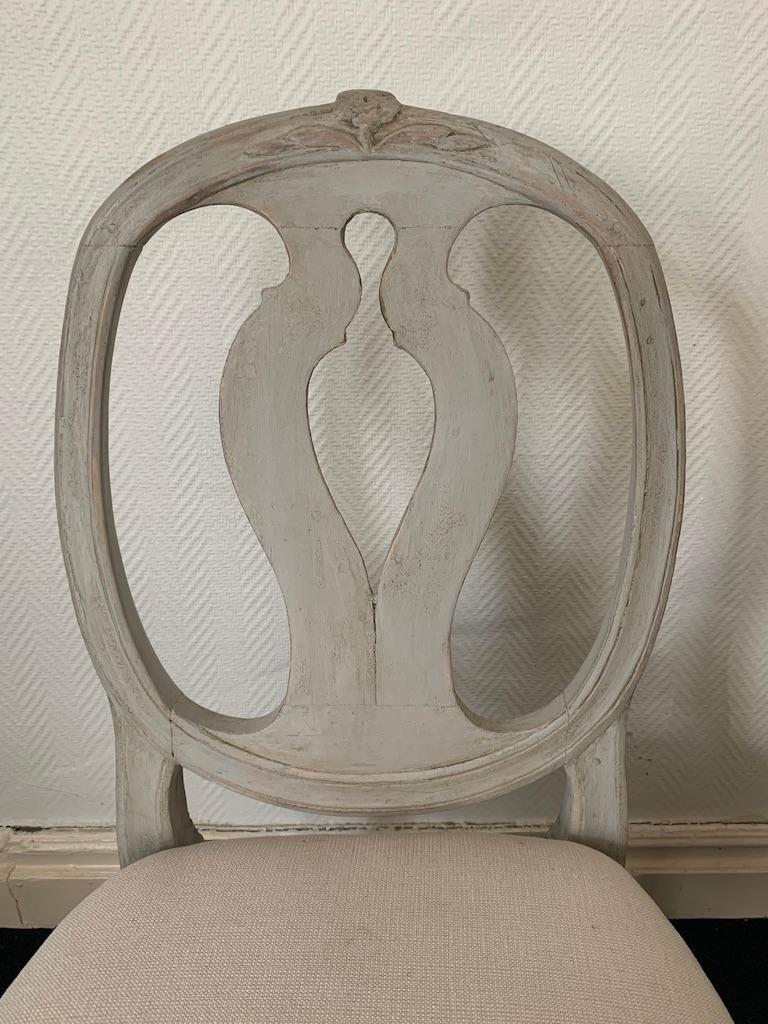 Carved A pair of chairs Swedish model  For Sale