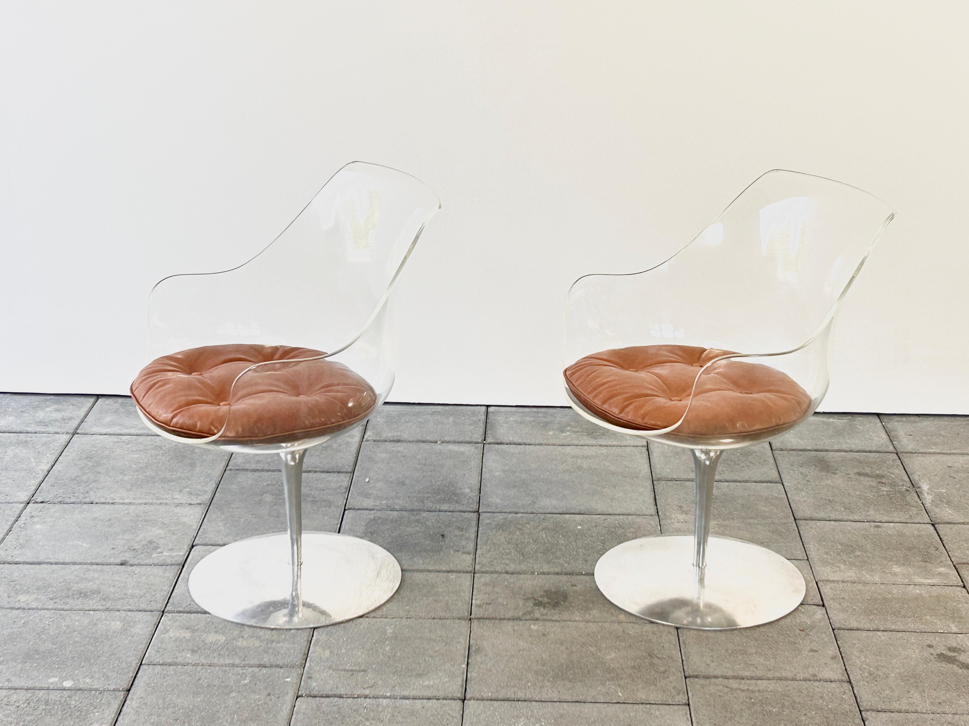 A pair of Champagner chairs by Estelle & Ervine Laverne for Formes Nouvelles 3
