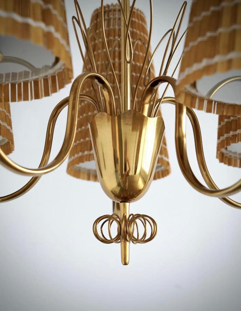 A pair of Chandeliers by Paavo Tynell for Taito Oy Model 9082 For Sale 2