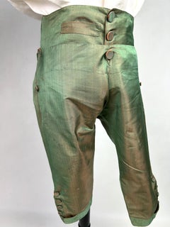 Un paio di braghe da uomo francesi in seta cangiante - periodo Luigi XVI C.C. 1780