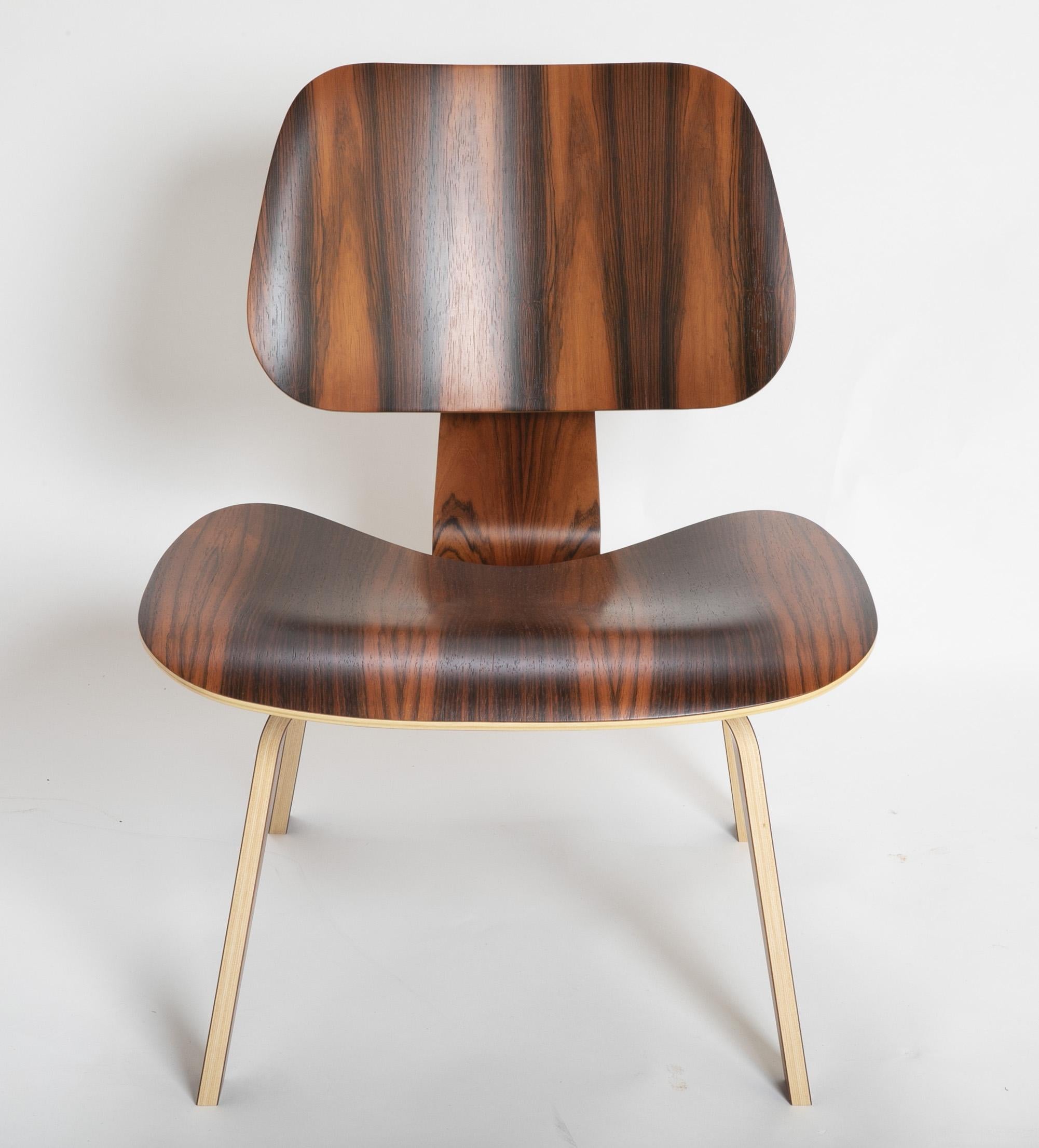 Pair of Charles and Ray Eames, 50th Anniversary LCW Produced by Herman Miller  In Excellent Condition In Stamford, CT