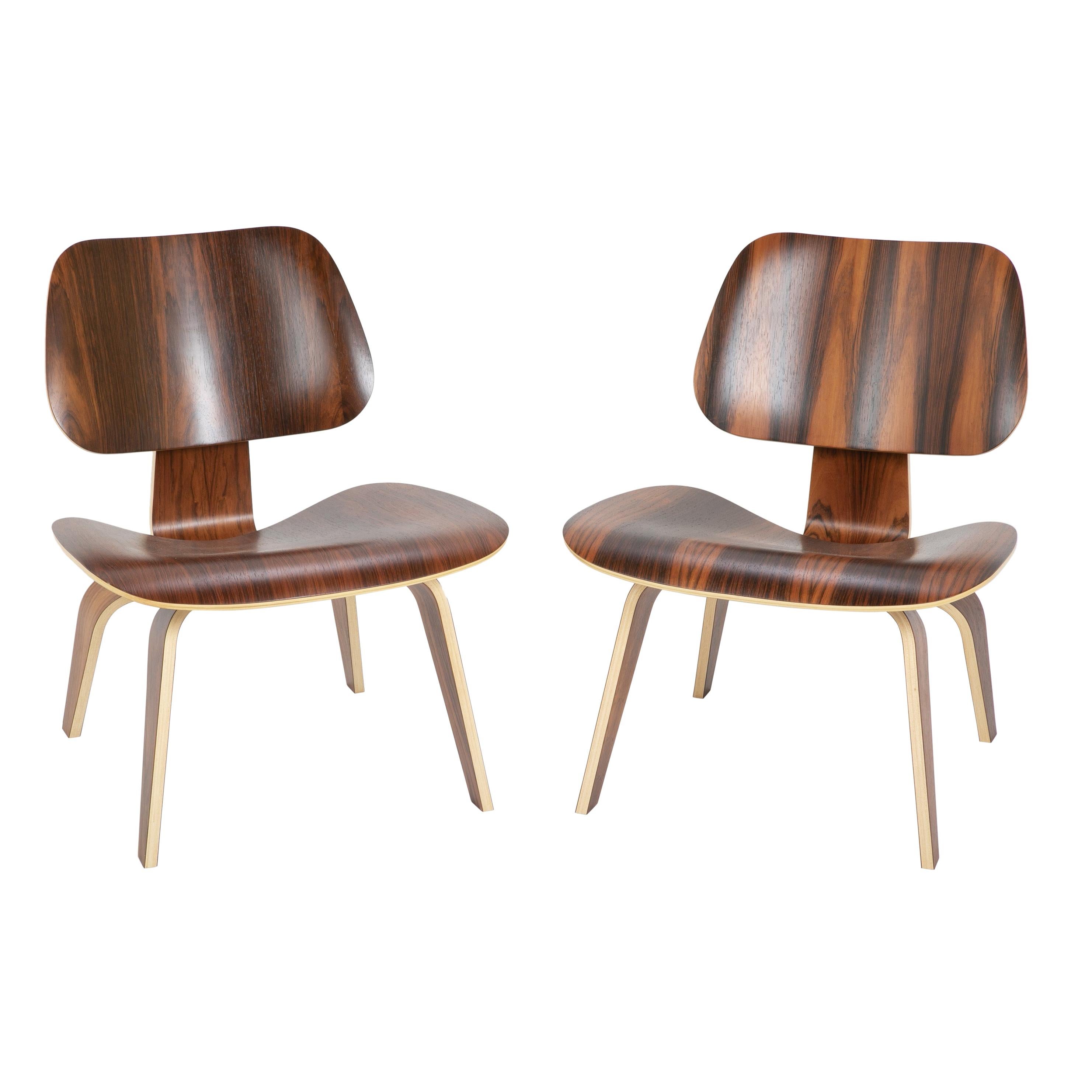 Pair of Charles and Ray Eames, 50th Anniversary LCW Produced by Herman Miller 