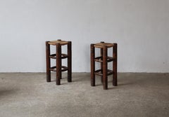 A Pair of Charles Dudouyt Stools, France, 1950s