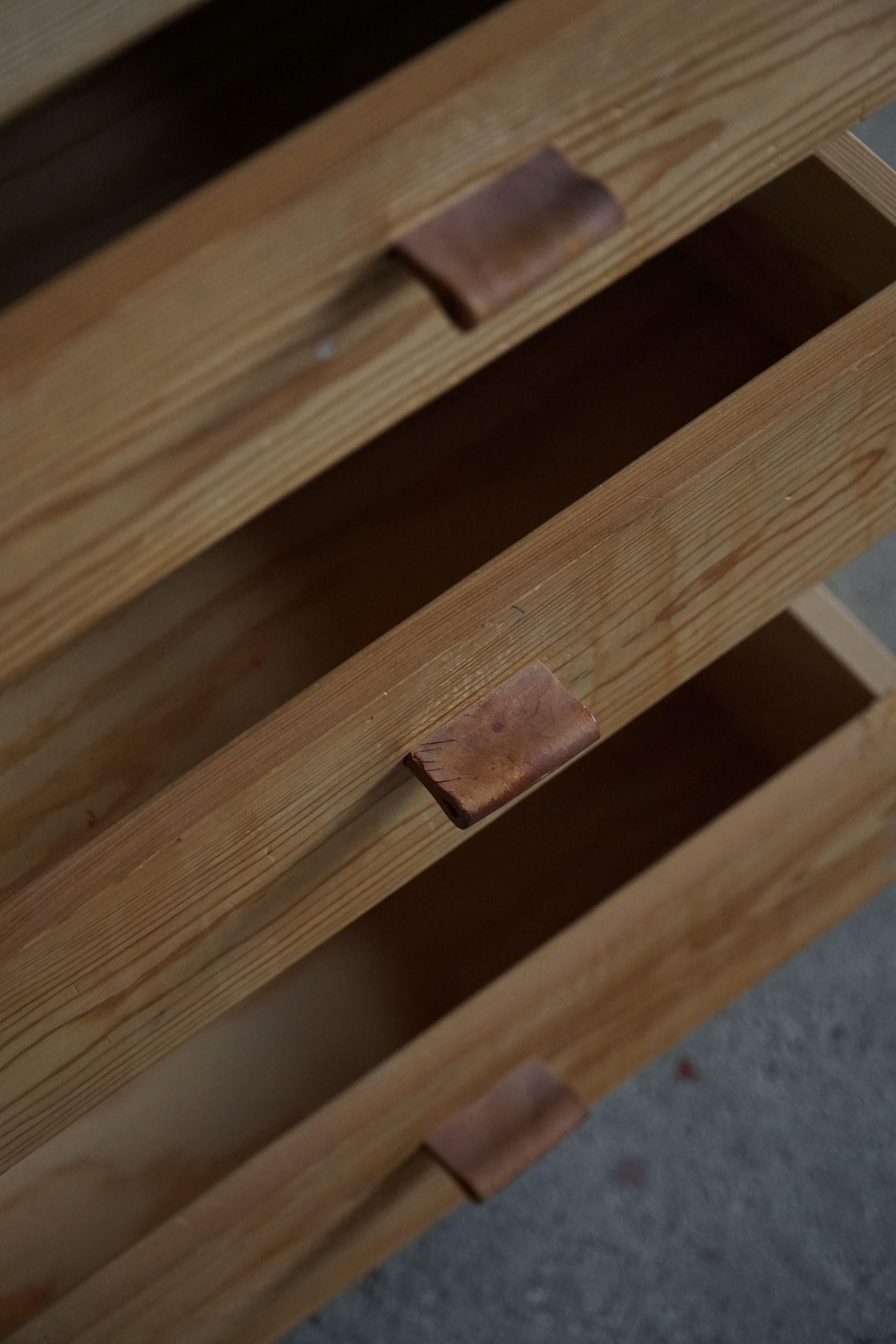 Scandinavian Modern Pair of Chest of Drawers in Pine, Made by Danish Cabinetmaker, 1970s