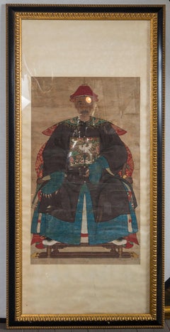 Pair of Chinese Ancestral Portraits