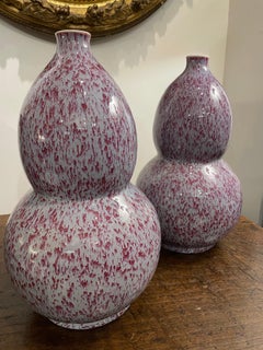 A Pair of Chinese Double Groud Vases, Late 20th Century