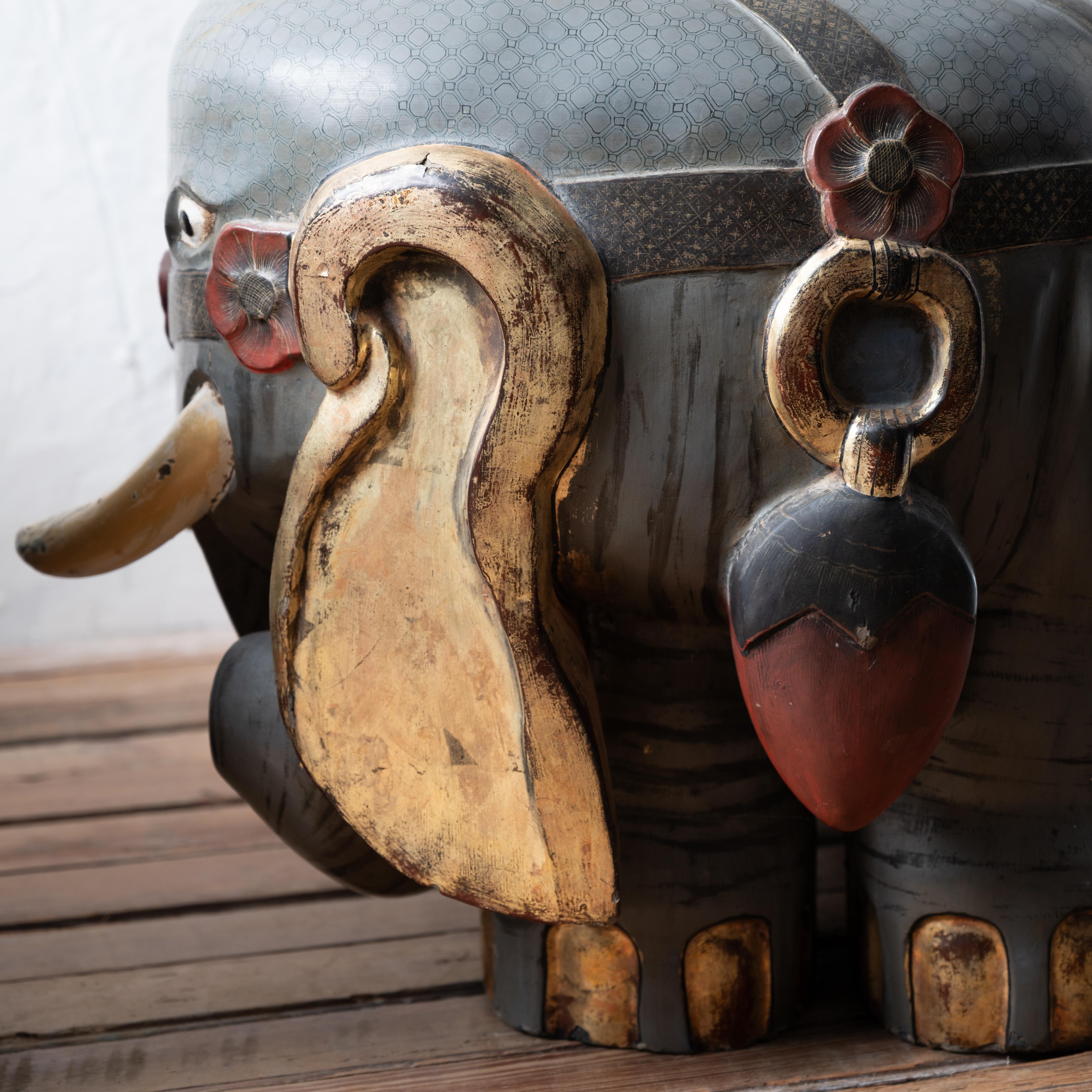 A Pair of Chinese Export Elephant Garden Stools For Sale 8