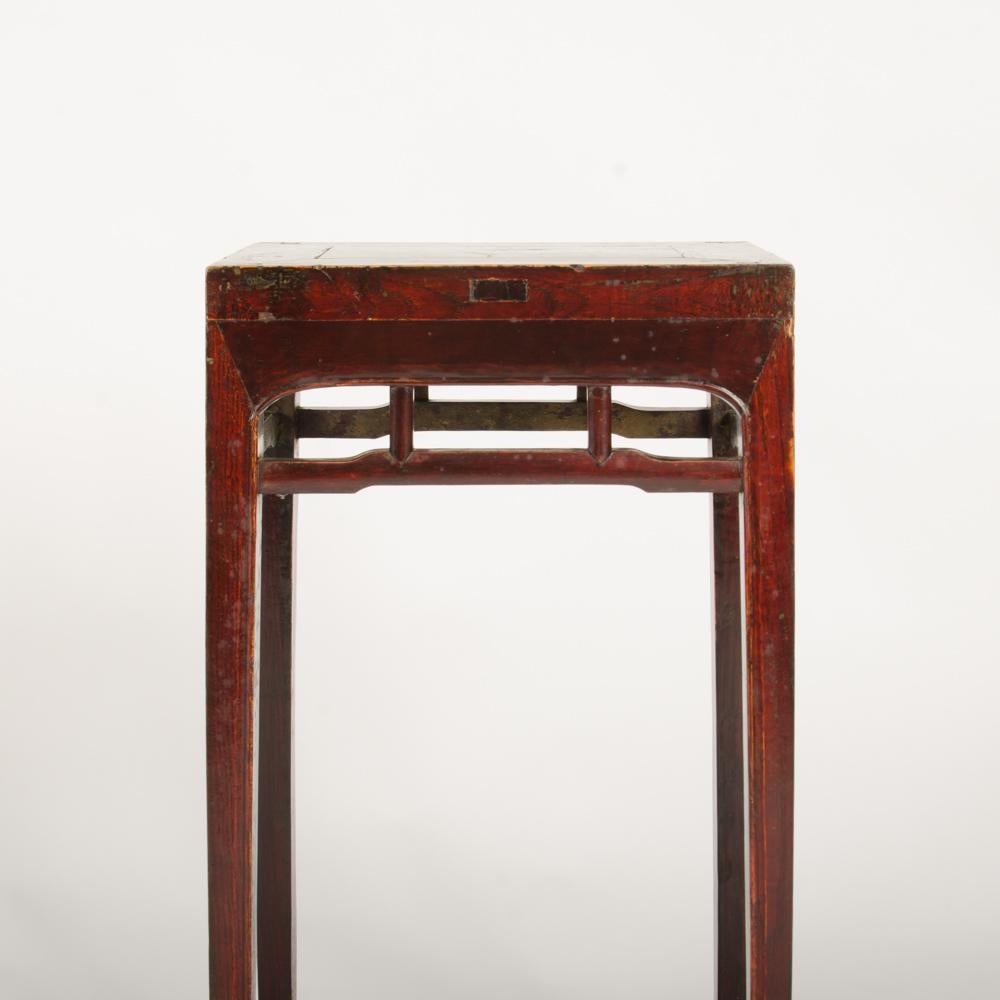 Pair of Chinese Hardwood Tall Side Tables/Pedestals, circa 1900 1