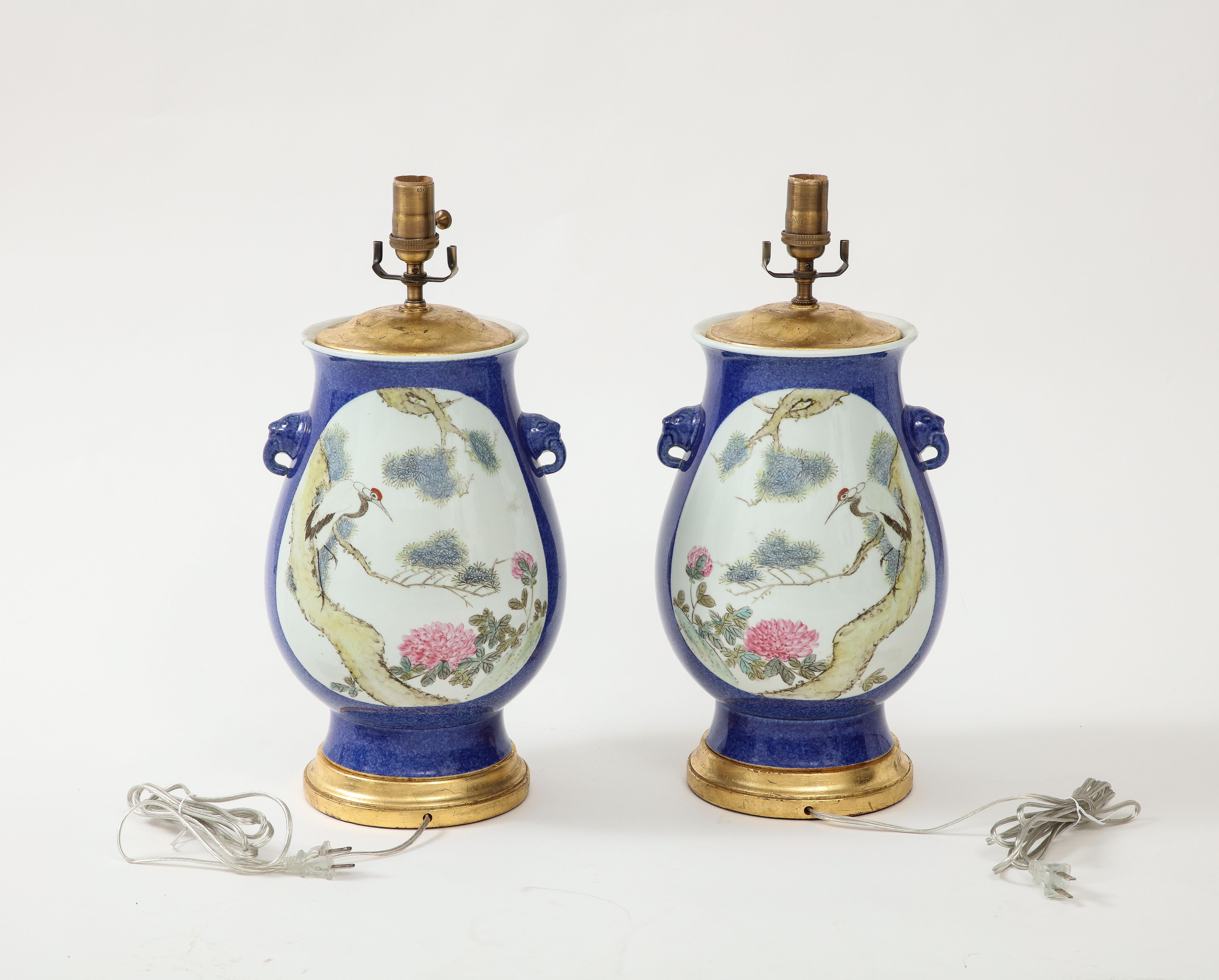 Pair of Chinese Porcelain Lamps 13