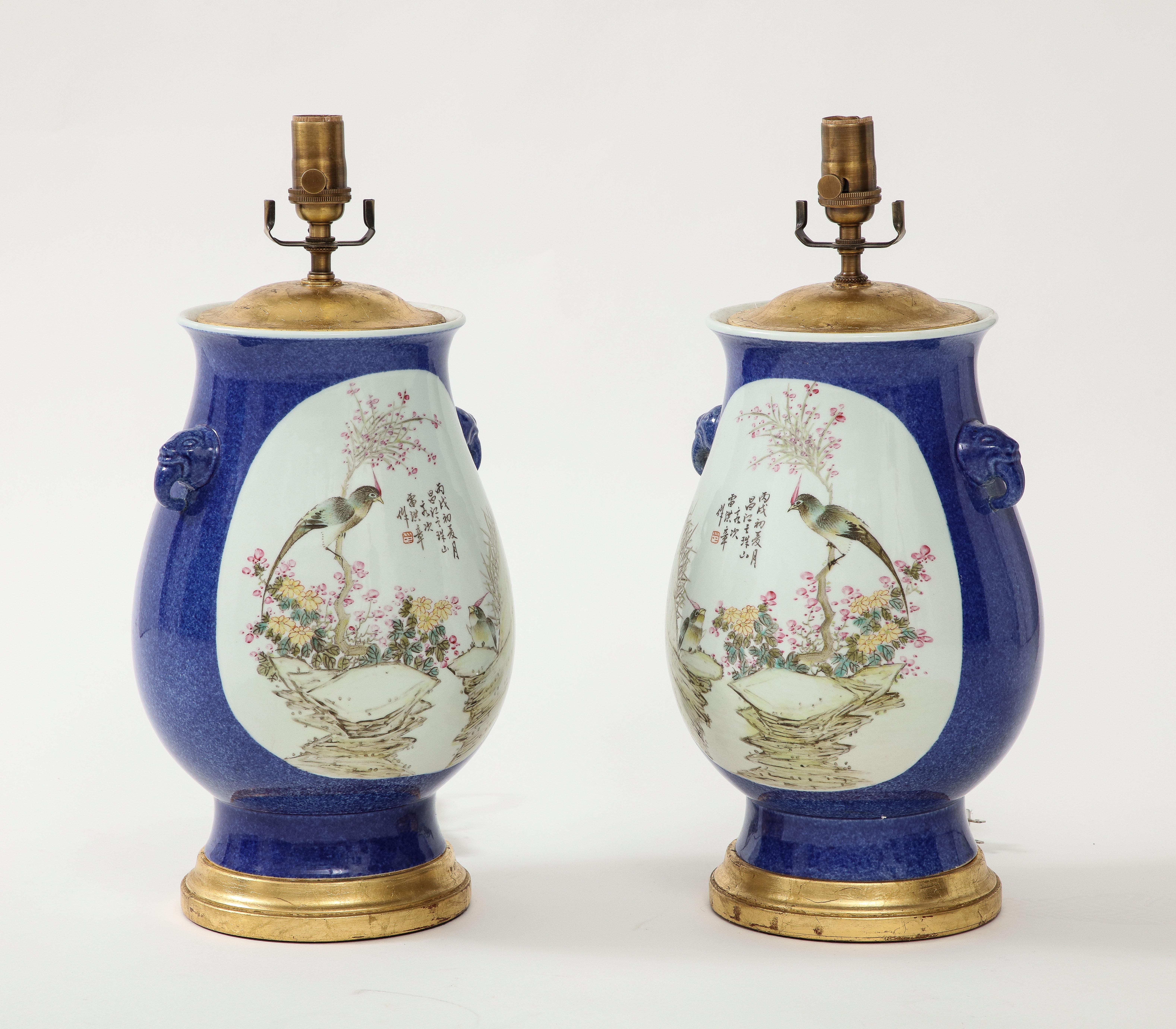 Pair of Chinese Porcelain Lamps 14