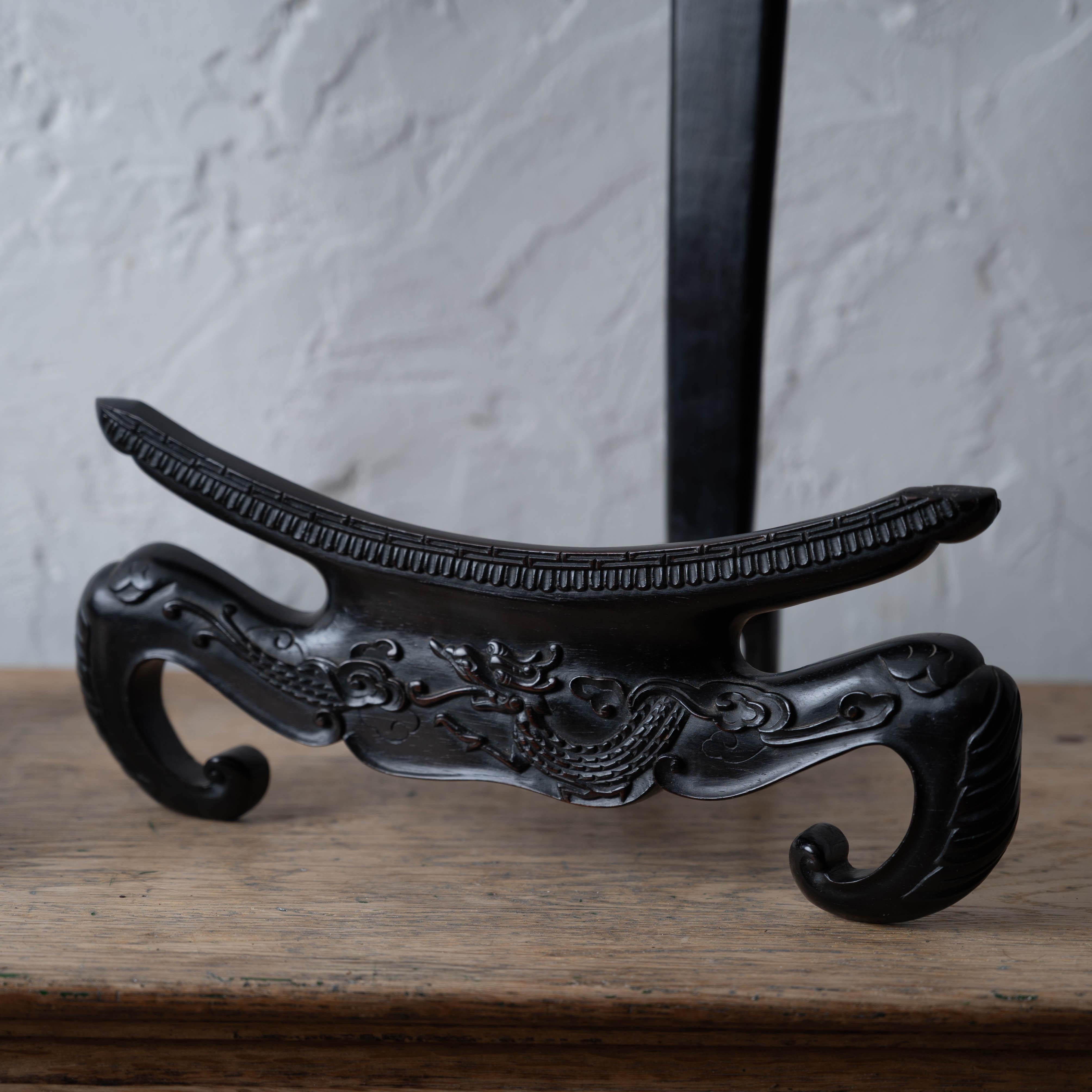 Pareja de percheros chinos Zitan, Siglo XIX en venta 5