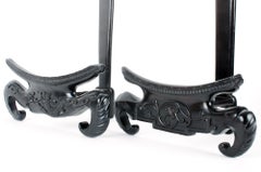A Pair of Chinese Zitan Charger Stands, 19th Century