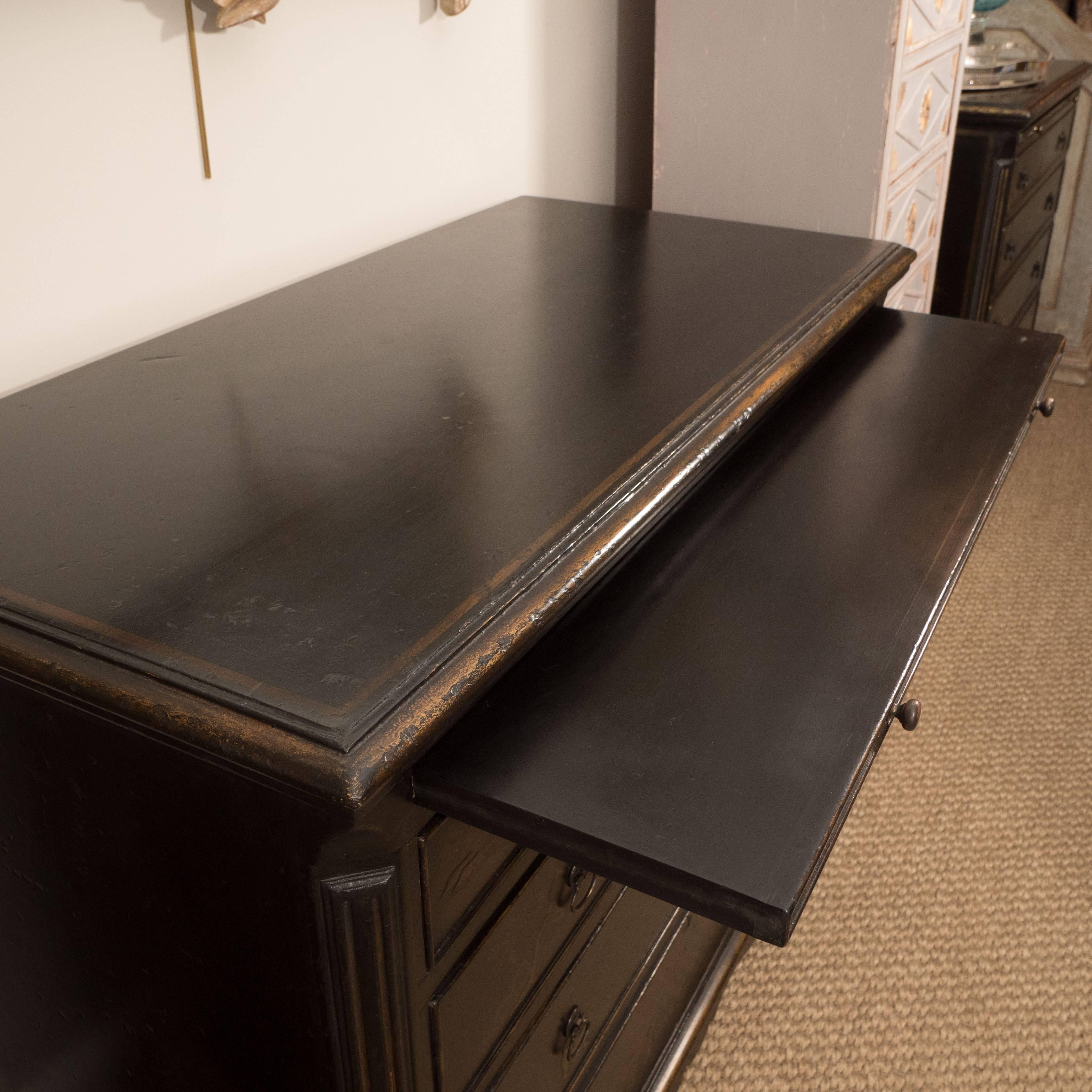 20th Century Pair of Chinoiserie Painted Chests