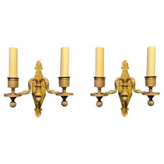 A pair of circa 1900's French Empire sconces