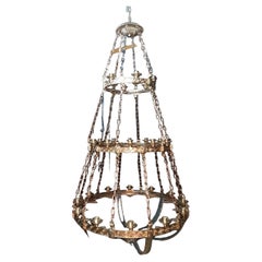 1900's Large Caldwell Vergoldete Bronze Neoklassische Kronleuchter mit 30 Lights