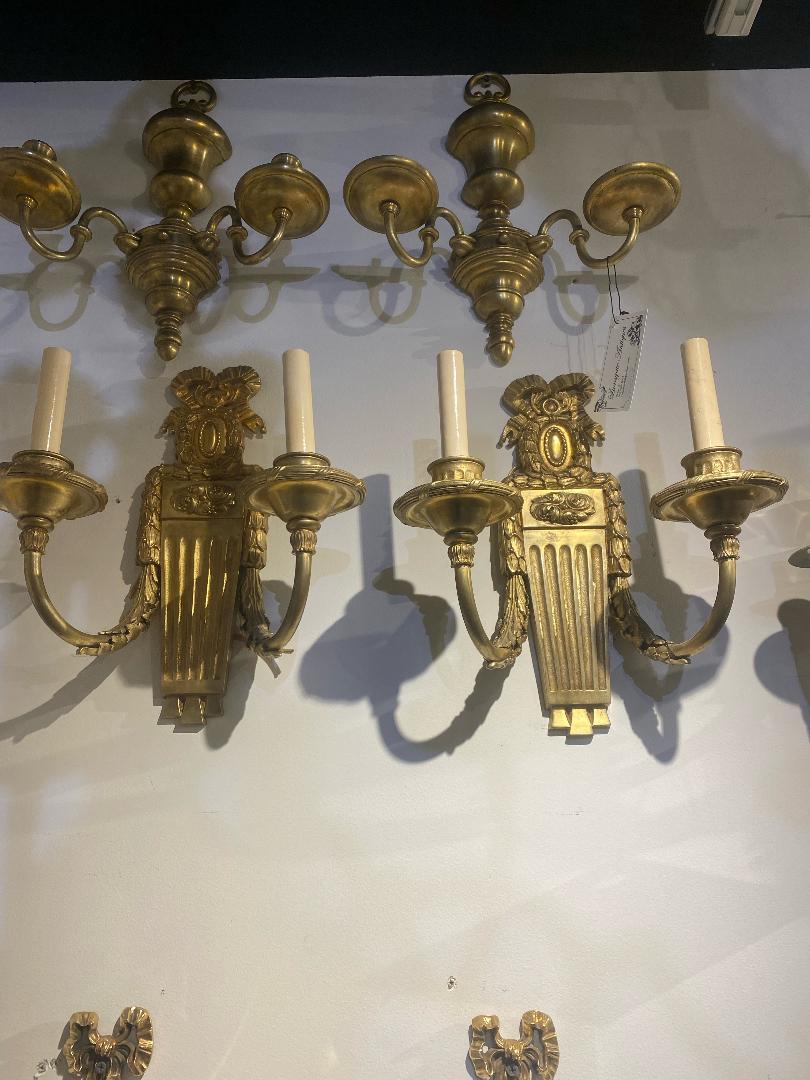 American 1920's Caldwell Neoclassic Style Sconces For Sale