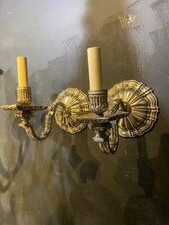 1920's Caldwell Silver Plated One Light Sconces
