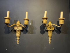 1920's Caldwell American Classical Double Light Sconces