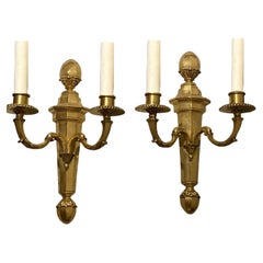 1920's Caldwell Gilt Bronze Sconces