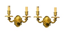 1920's Caldwell gilt bronze sconces with two lights