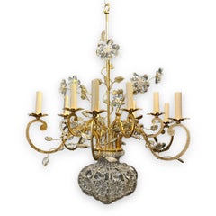 French Bagues Style Beaded Crystals Chandelier with 12 Lights