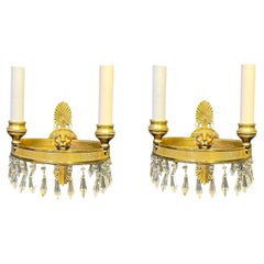 A pair of circa 1930's French Empire sconces