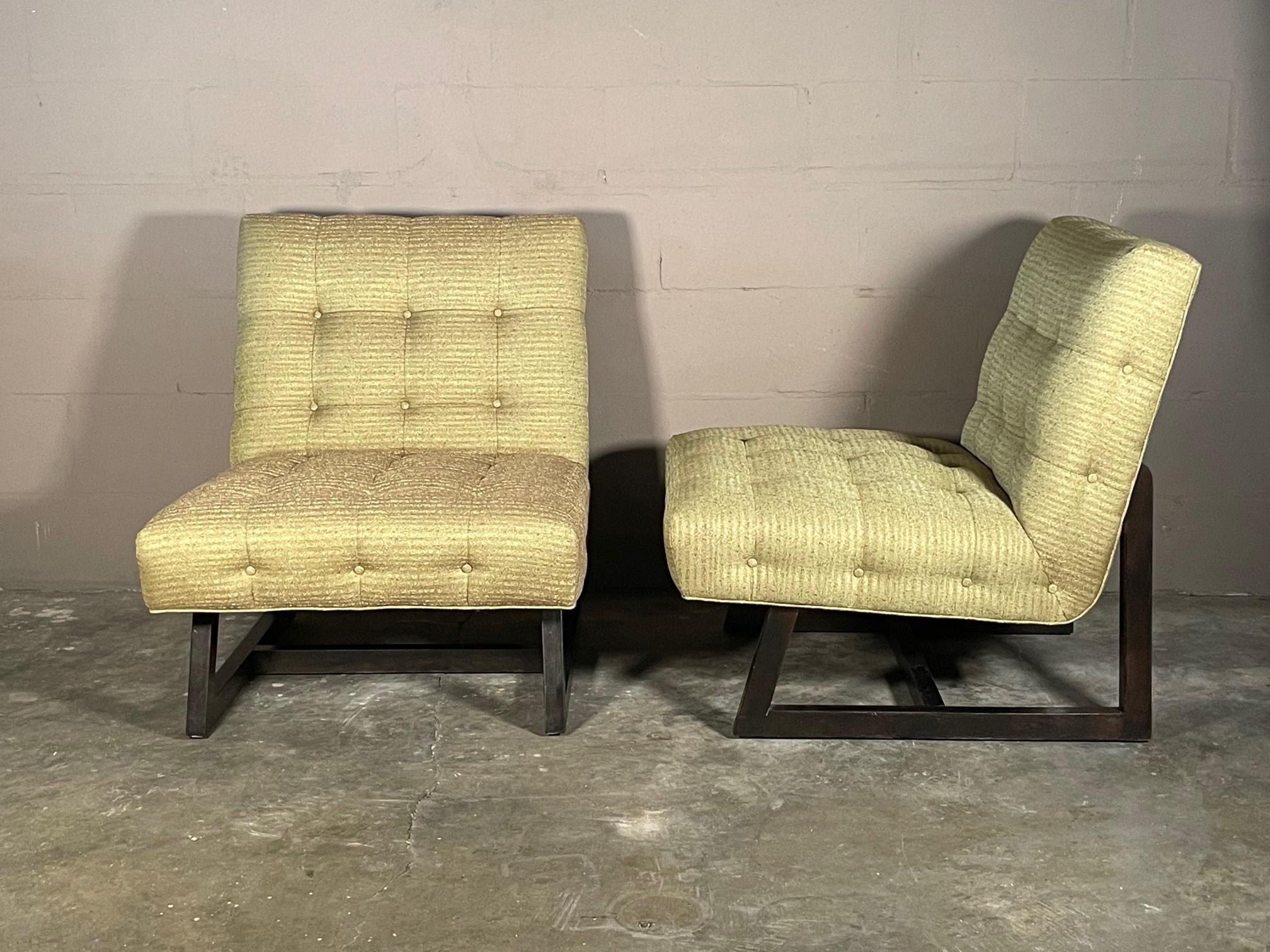 Pair of Classic Slipper Chairs For Sale 7