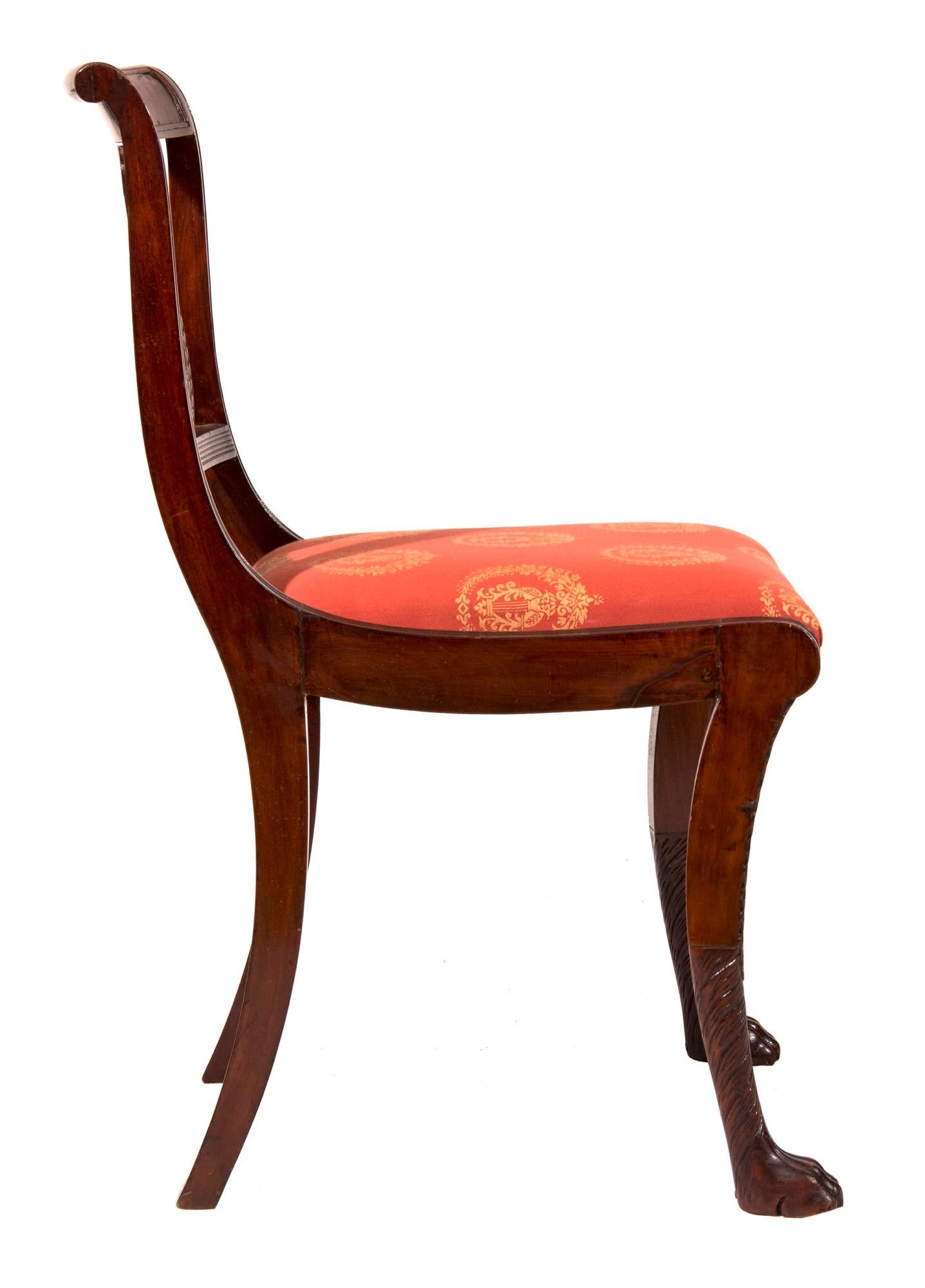 lyre back chair