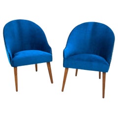 A pair of club armchairs, Poland, 1960s