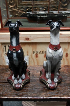 A Pair of Coalbrookdale Cast Iron Whippets