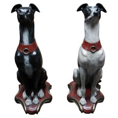 A Pair of Coalbrookdale Cast Iron Whippets