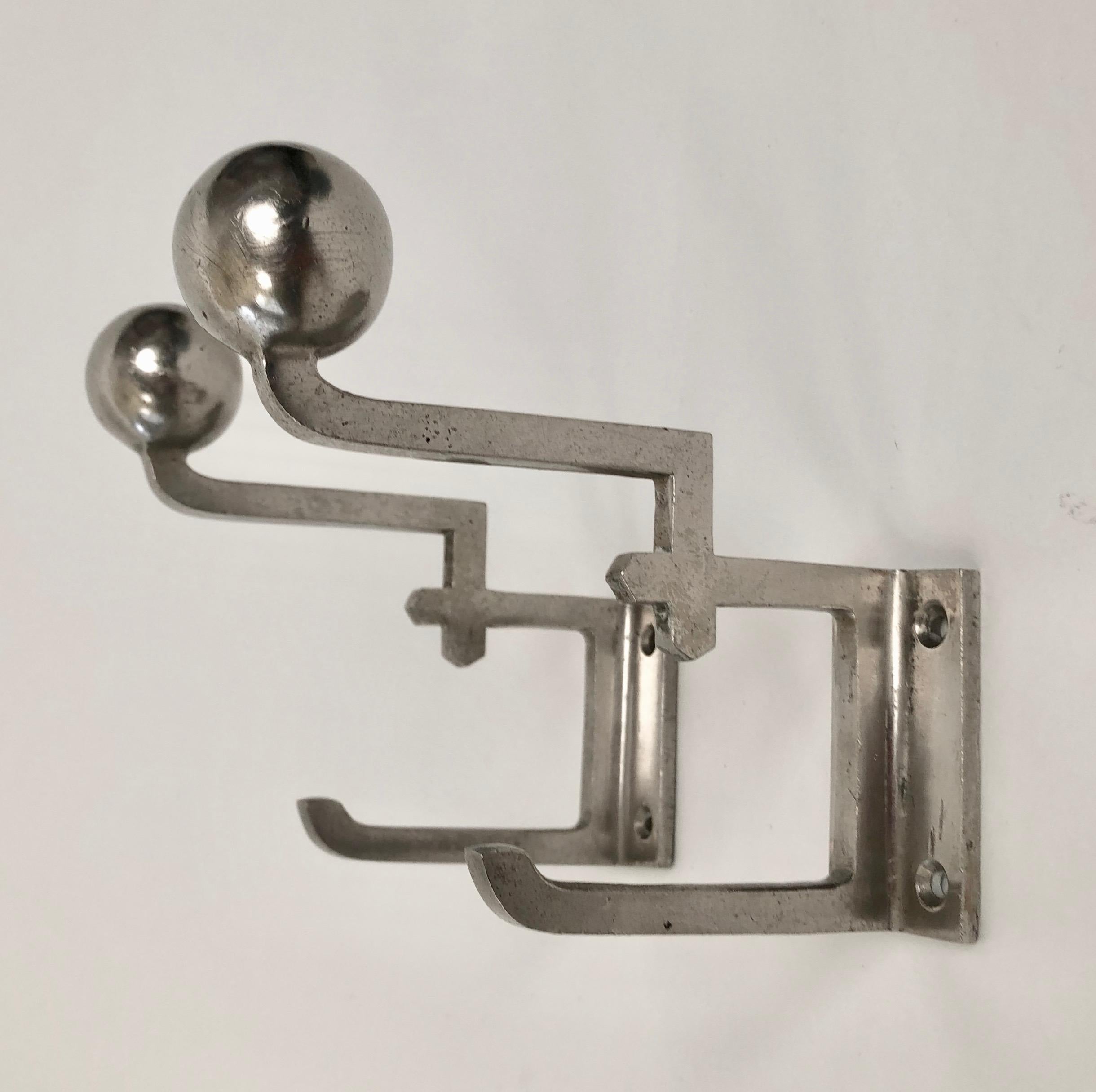 A Pair of Coat Hooks from the period of Viennese Modernism , 1910, Austria For Sale 5