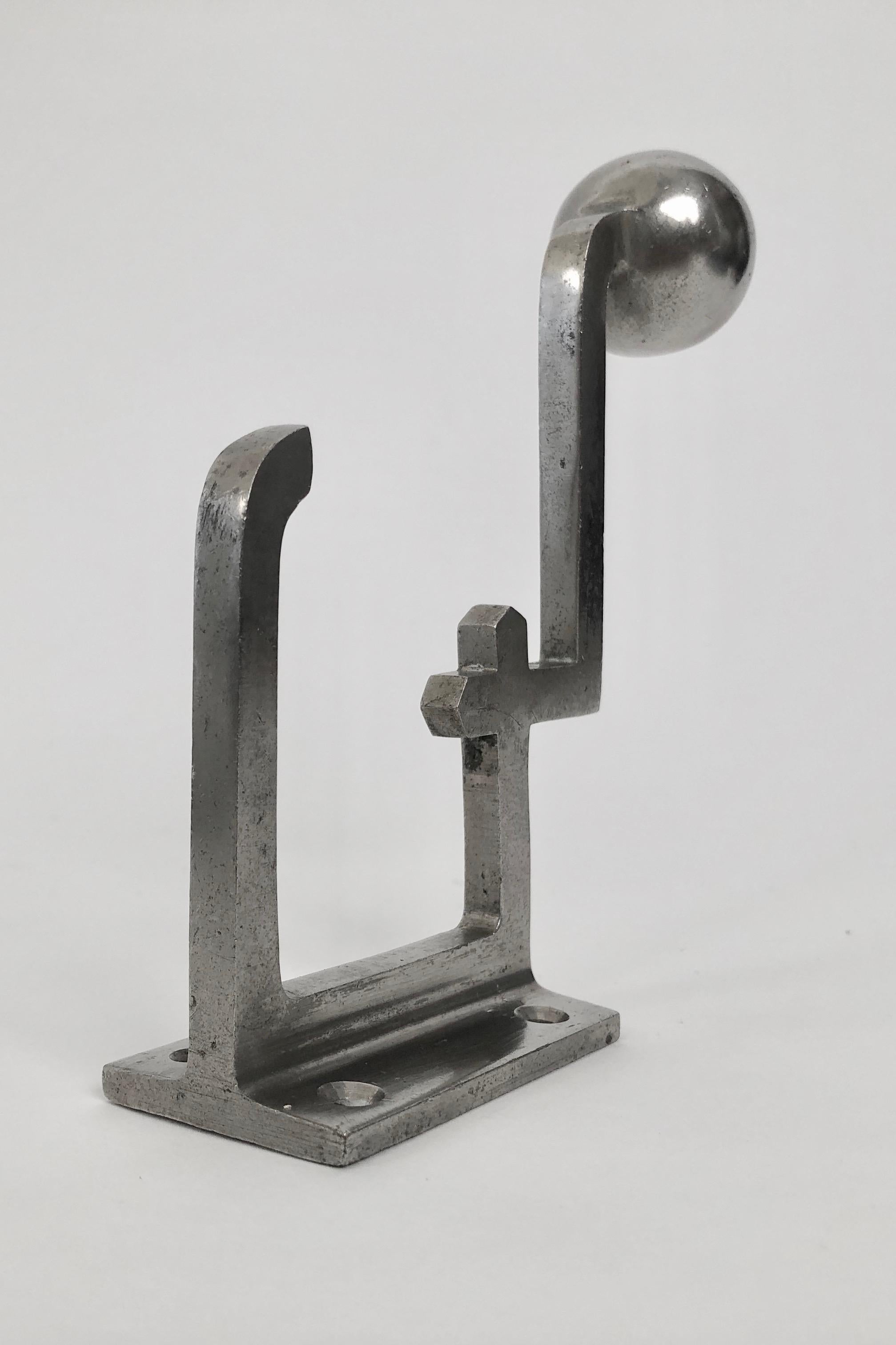 Plated A Pair of Coat Hooks from the period of Viennese Modernism , 1910, Austria For Sale
