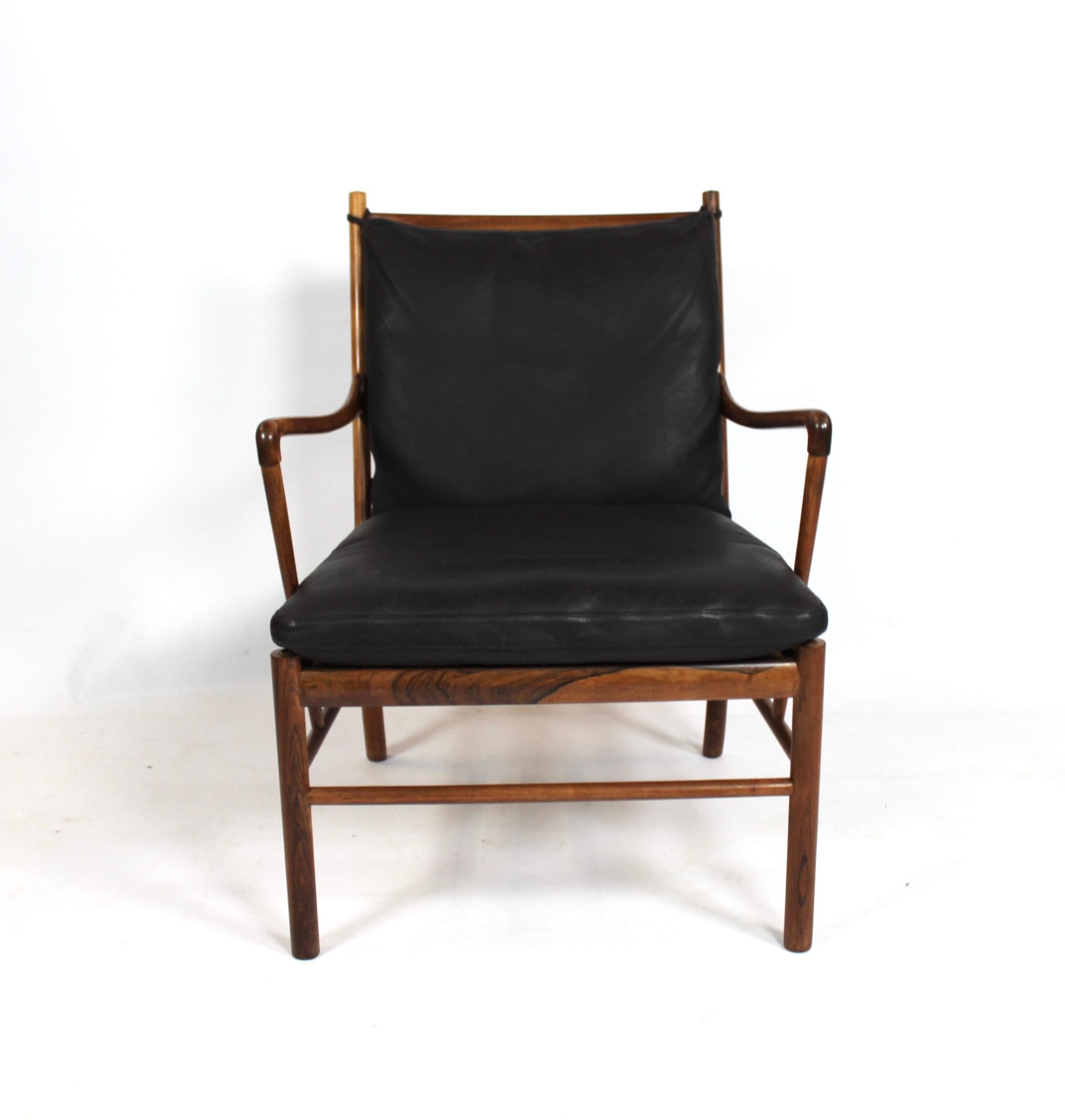 Scandinavian Modern Pair of Colonial Easy Chairs, Model PJ149, by Ole Wanscher