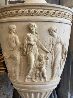 A Pair Of Composite Plaster Thomason Cudworth "Coade" Finials