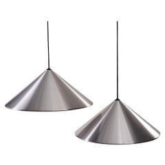Pair of Conical Pendant Lights 