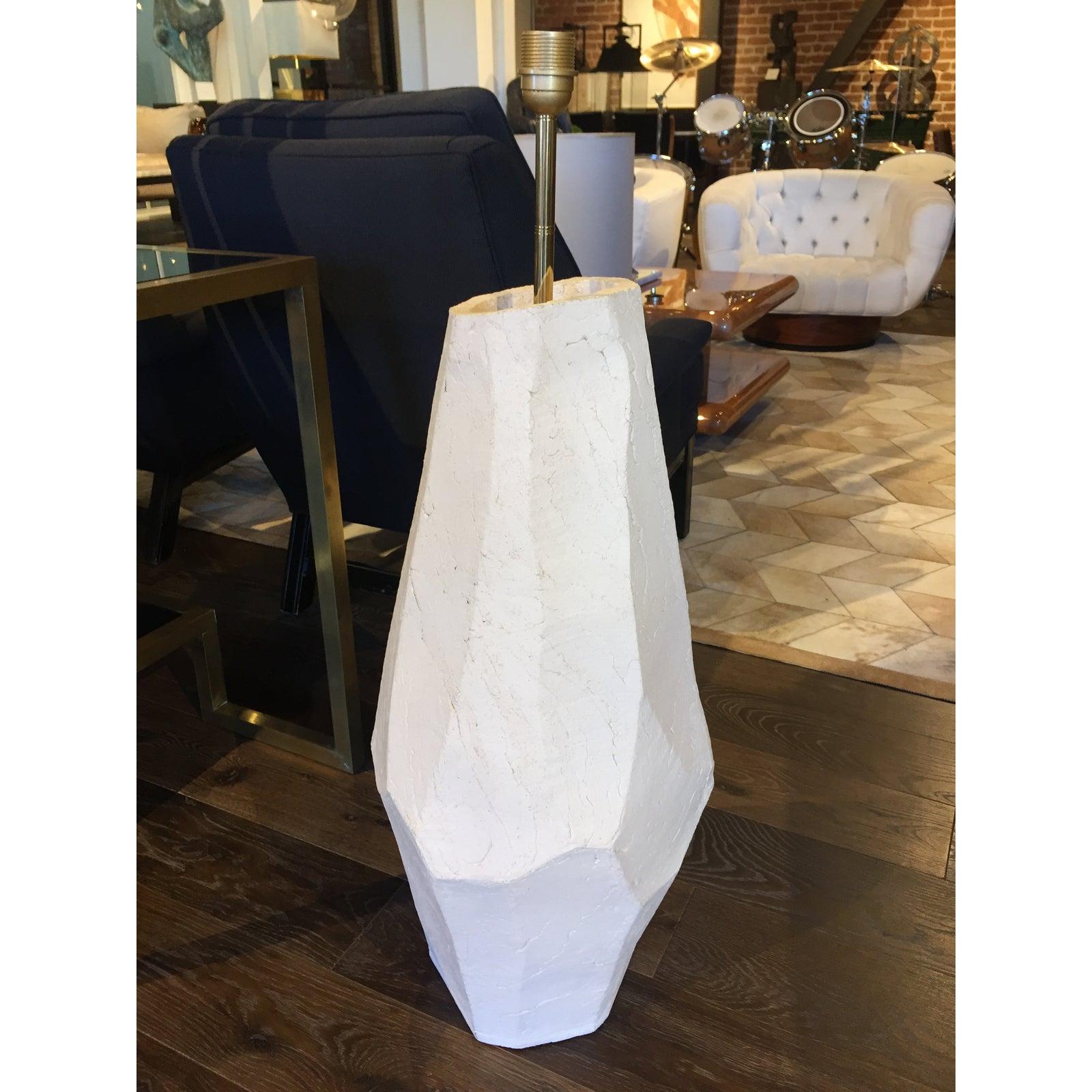Pair of Contemporary Sculpted Ceramic Floor Lamps For Sale 1