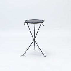 Pair of Contemporary Wrought Iron Drink Tables