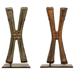 Antique A Pair of Copper Currencies: “Katanga Crosses”