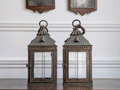 A Pair of Copper Lanterns