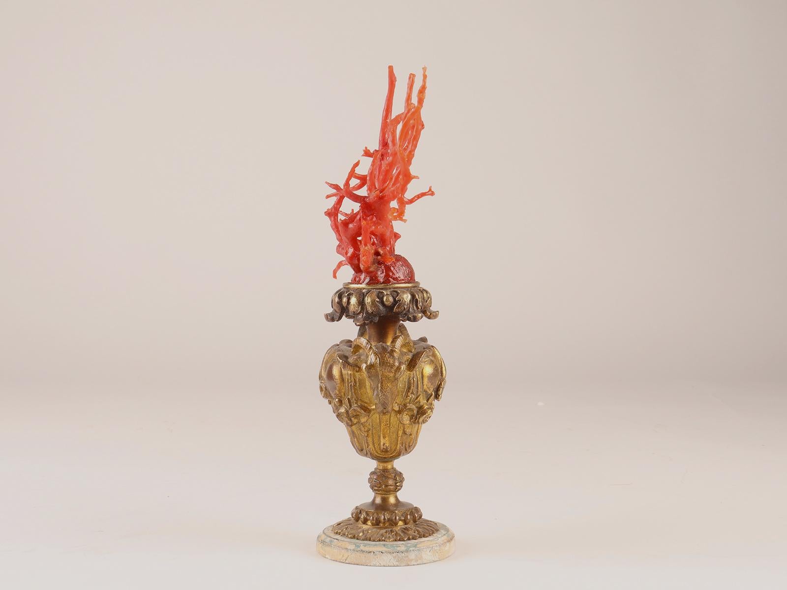 Pair of Coral Branches from Wunderkammer, Italy, 1870 For Sale 6