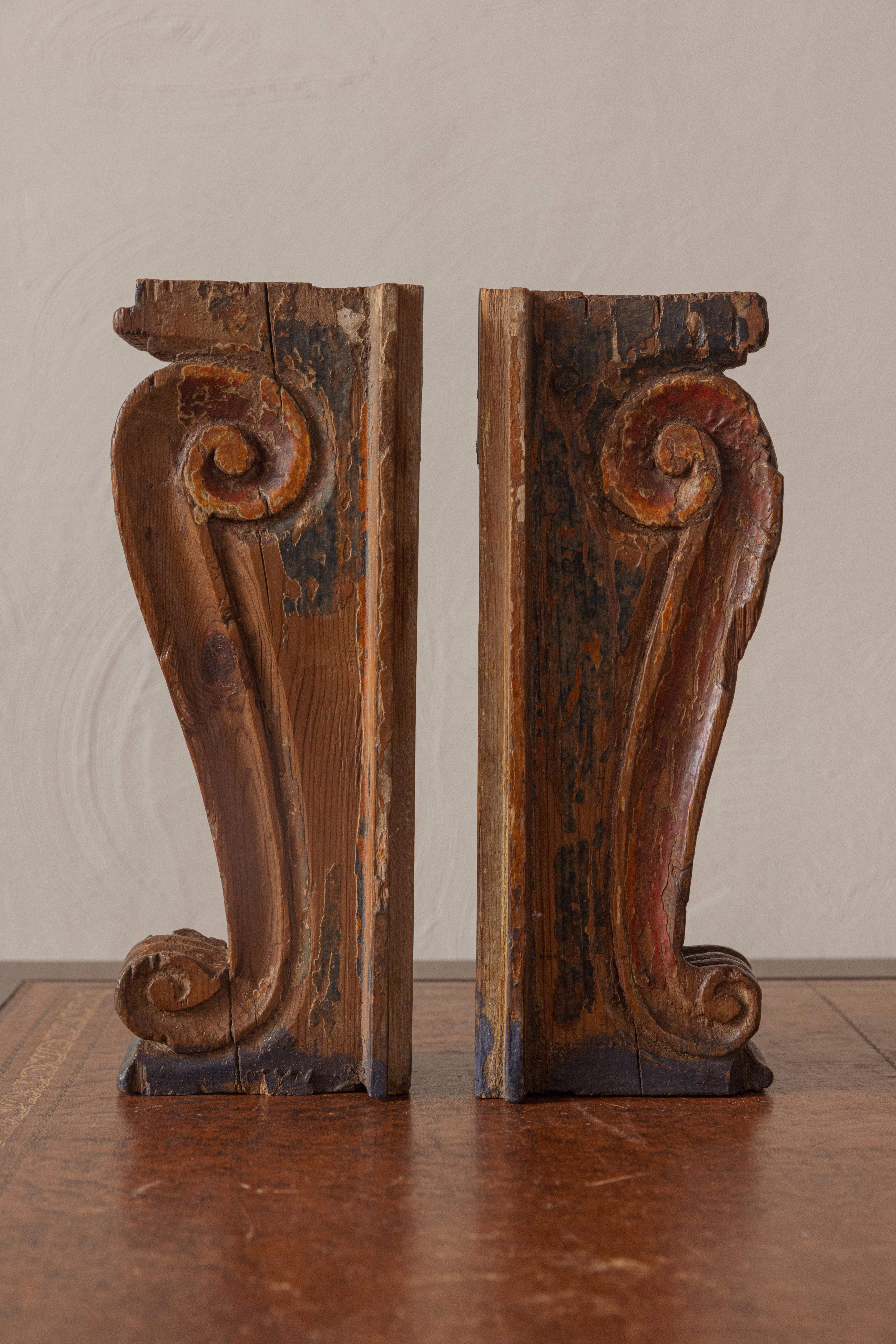 Rococo A Pair of Corbals For Sale
