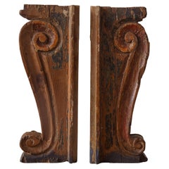 Antique A Pair of Corbals
