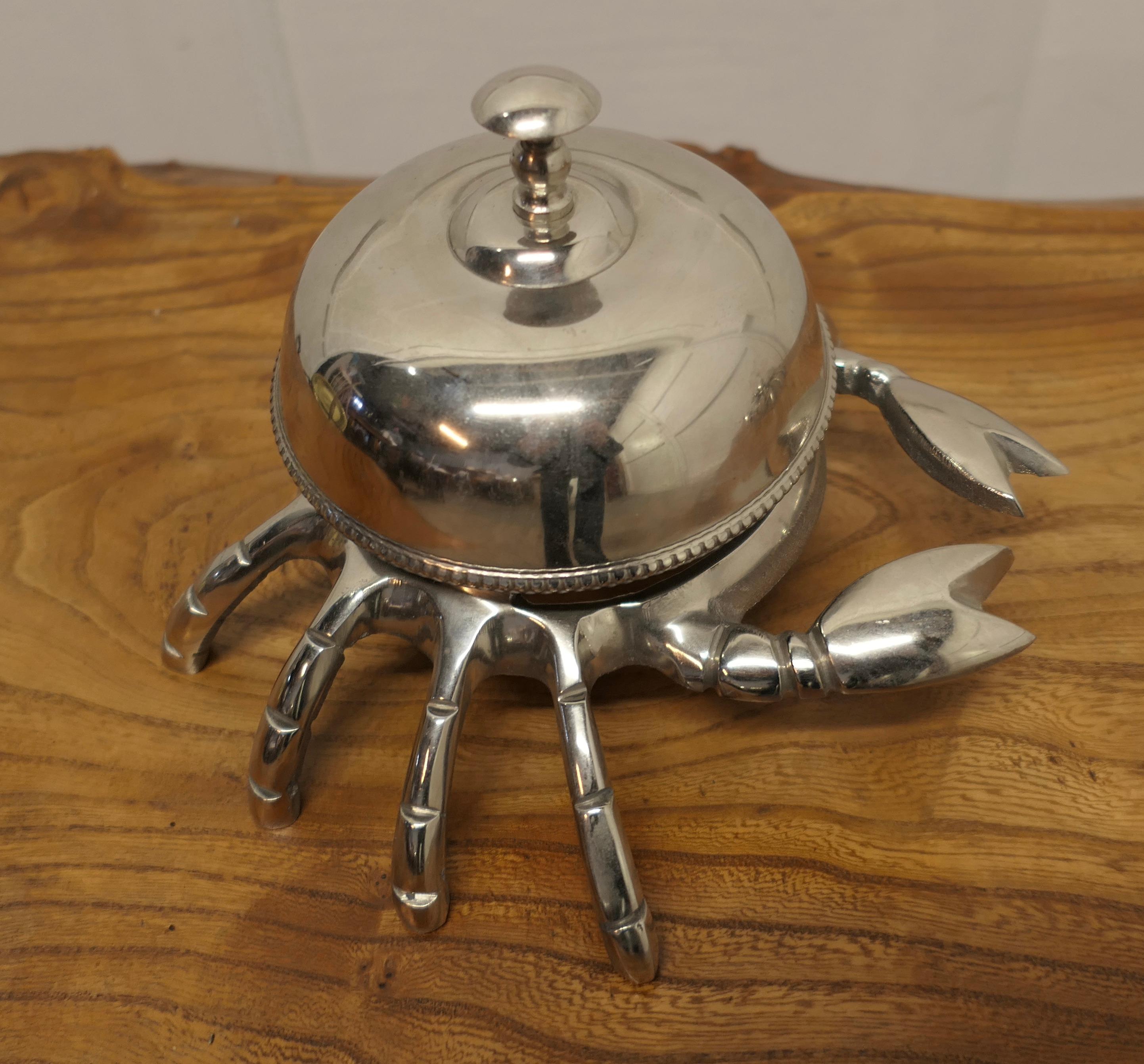 A Pair of Counter Top Courtesy Crab Bells  Very rare and unusual In Good Condition In Godshill, Isle of Wight