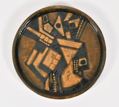 Paar kubistische Wandteller aus Keramik:: von Noguera