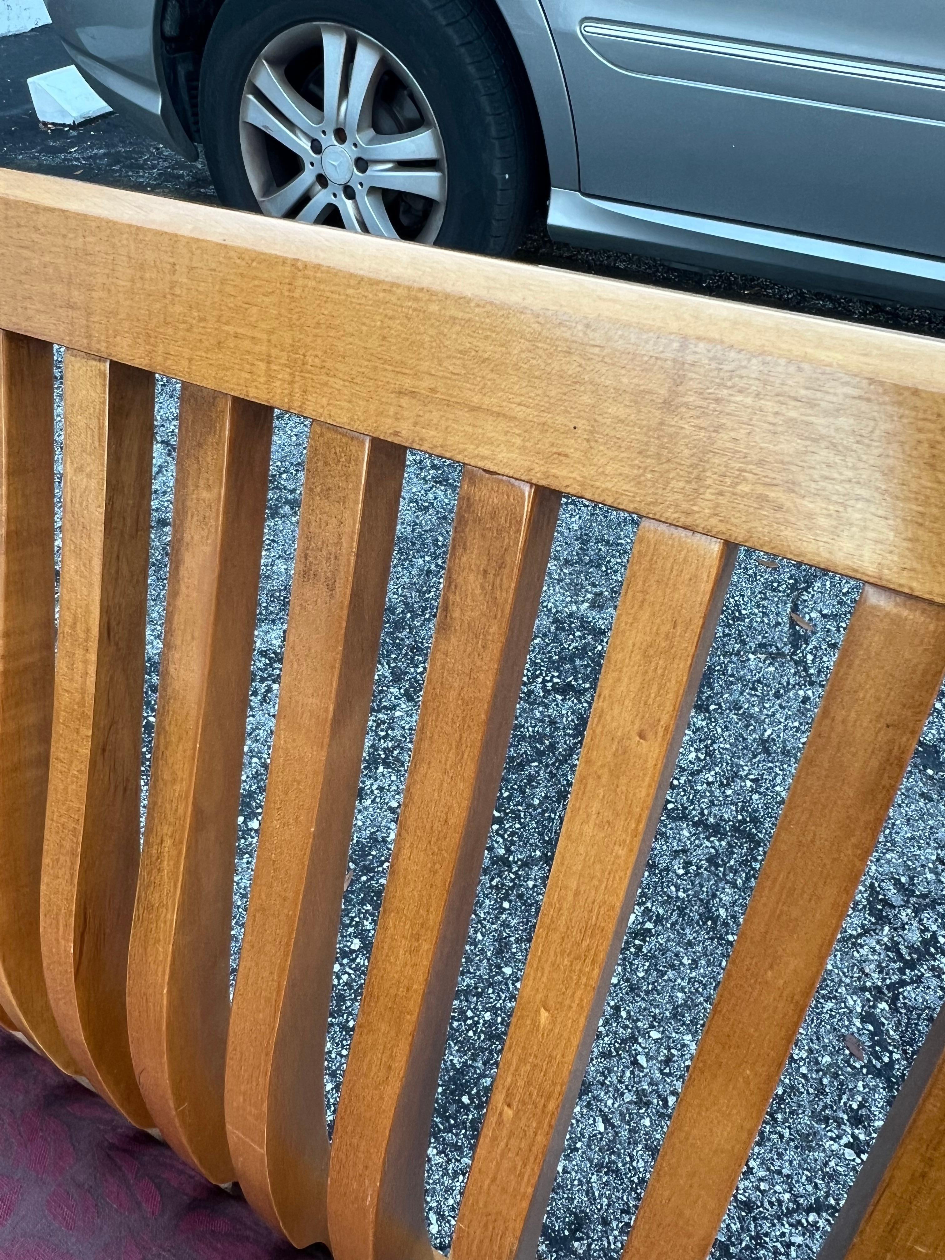 A Pair Of Custom Maple Benches By Paoli ca' 1980's For Sale 5