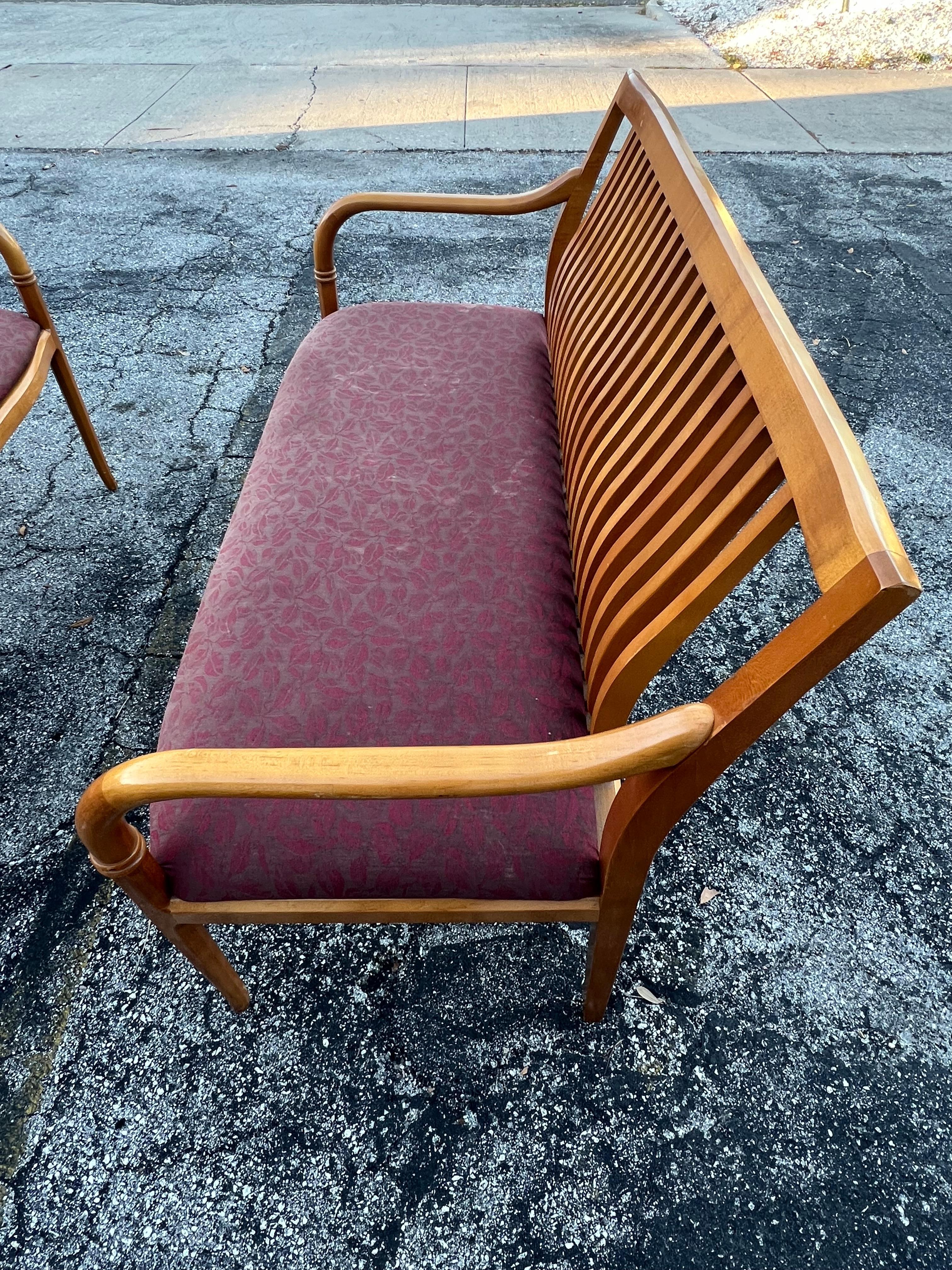 Late 20th Century A Pair Of Custom Maple Benches By Paoli ca' 1980's For Sale