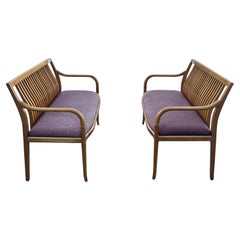A Pair Of Custom Maple Benches By Paoli ca' 1980's A Pair Of Custom Maple Benches By Paoli ca' 1980's